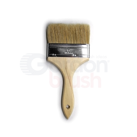 GORDON BRUSH 4" Natural Bristle and Wood Handle Chip Brush TA640
